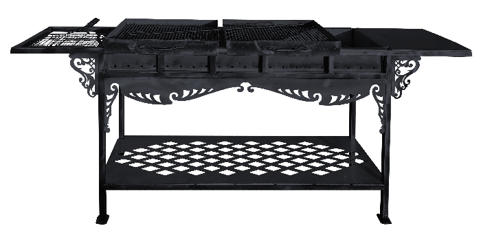 картинка Мангал сварной (с полкой и решеткой) мебельной фабрики KorWood